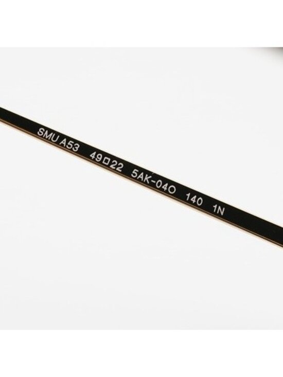 Miu Miu MUA53S 5AK04O Sunglasses Gold Rectangle Frame, Grey Gradient Lenses main image 4